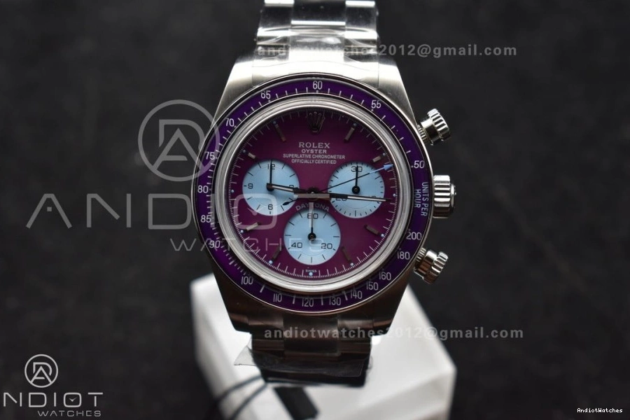 ADGF SS Tailored Scona SS 820 Bracelet Best Edition Dial SA on Daytona Purple 1114